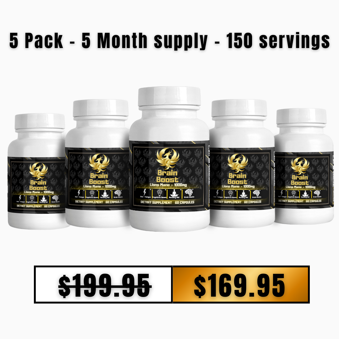 BrainBoost - Lion's Mane Mushroom - Phoenix Supplements