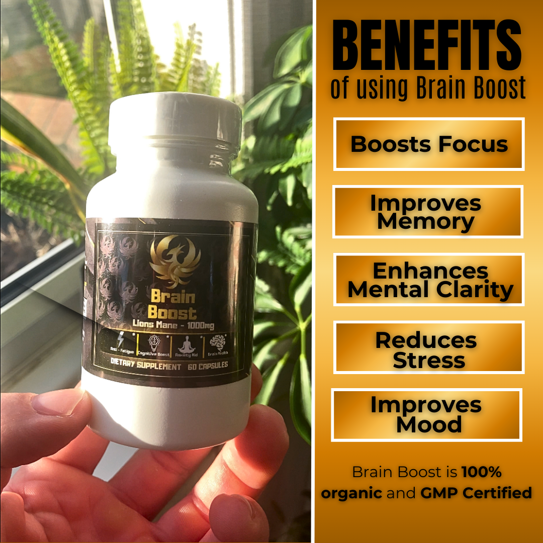 BrainBoost - Lion's Mane Mushroom - Phoenix Supplements