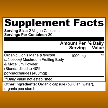 BrainBoost - Lion's Mane Mushroom - Phoenix Supplements